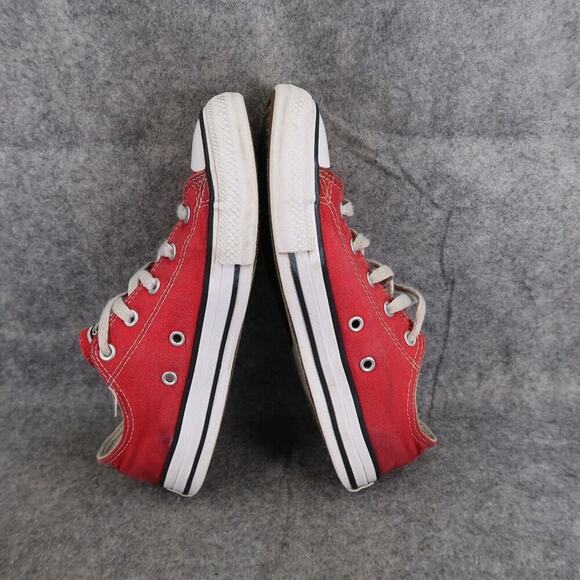 Converse Shoes Kids 3 Sneaker Chuck Taylor All Star Low Classic Red Canvas Youth - Picture 8 of 12